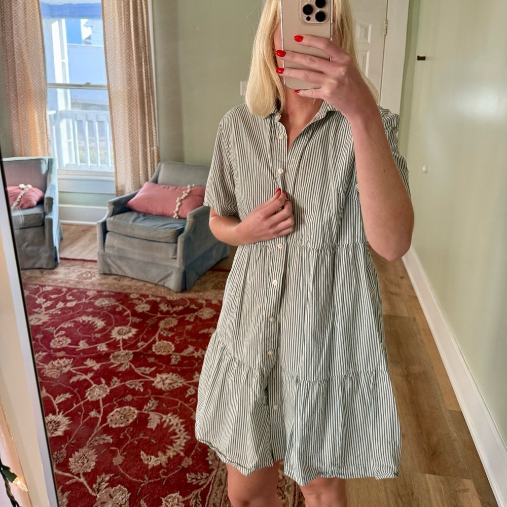Gap Striped Button-up dress